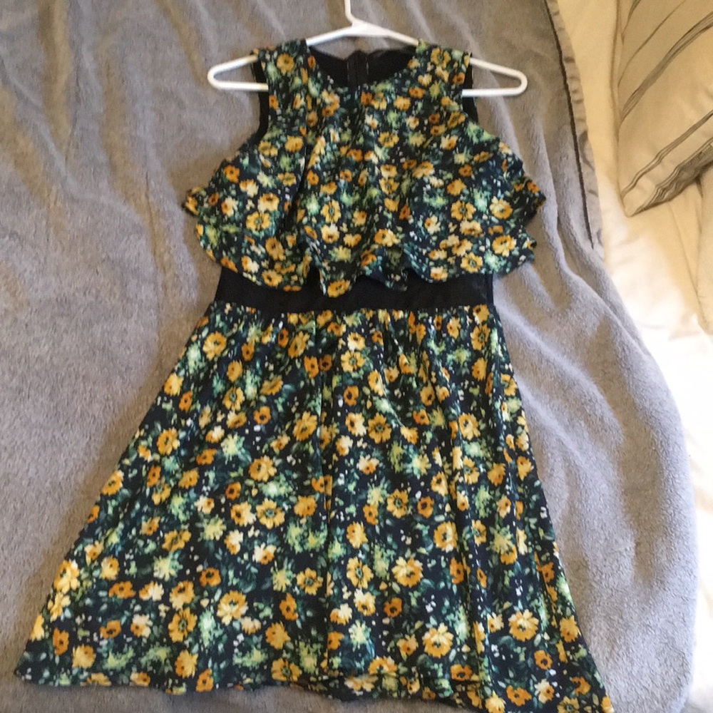 Zara summer dress with mesh stomach